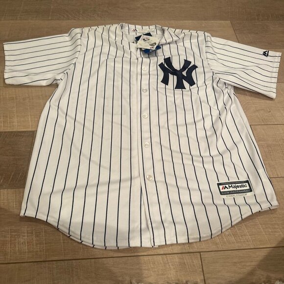NEW YORK YANKEES MENS LARGE JERSEY MAJESTIC SANCHEZ #24 - Picture 2 of 12